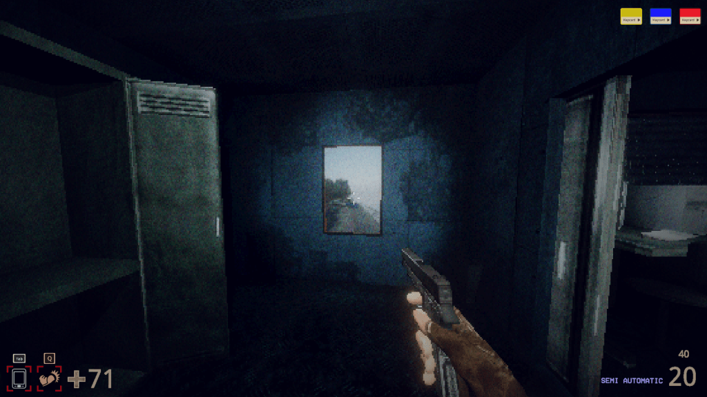 a picture on a wall with a secret behind it