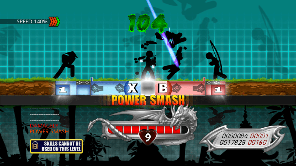 A look at what the Nunchaku round looks like with your character holding Nunchaku.