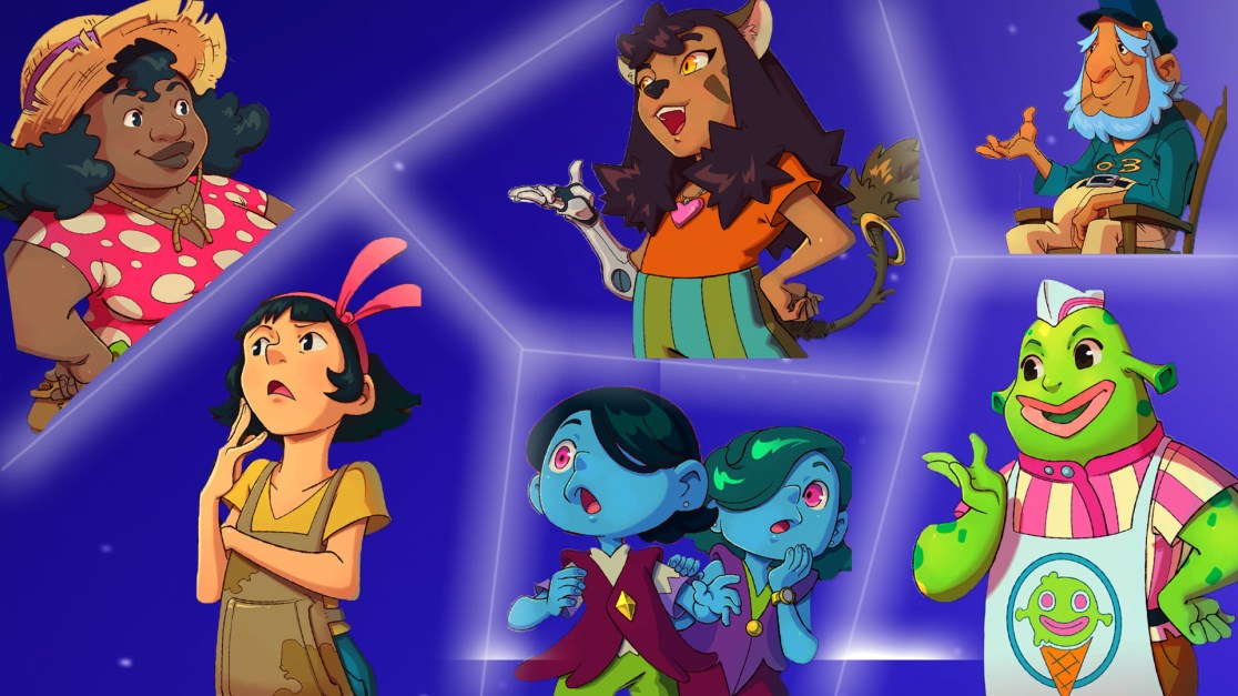 an image showing some of the characters you can meet in this game.