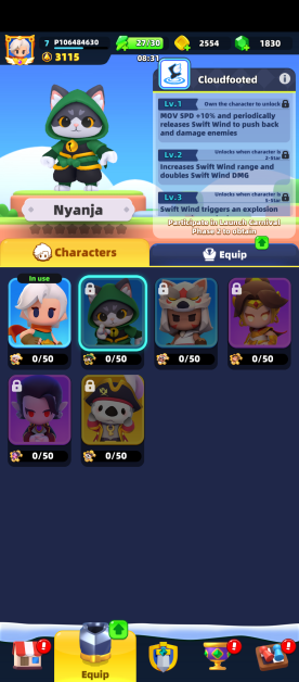 a cat character you can unlock