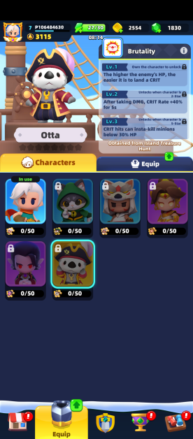 an otter character you can unlock