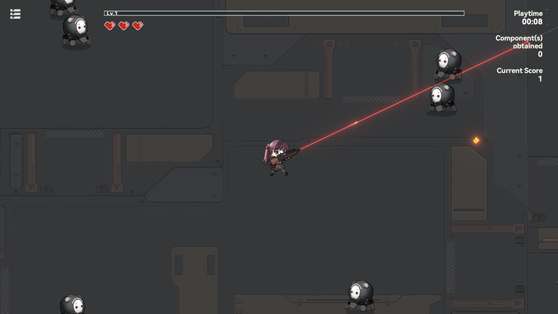 showing the mini game frontline survivors.