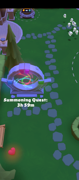 showing that some quest takes real time to finish.