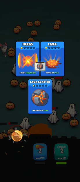 Showing that if you get the spells Frags and Lava you get the stronger spell Lava Scatter.
