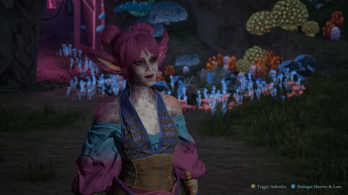 Showing the companion Yatzli