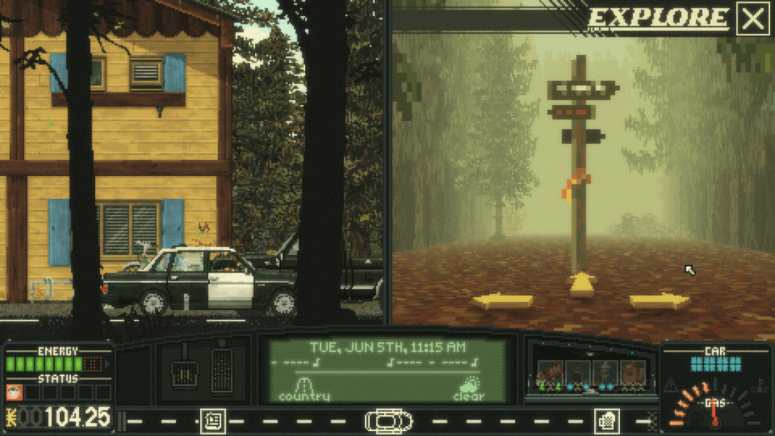 Showing the explore feature